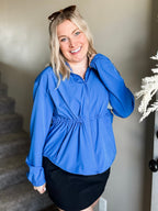 Navyn Cinch Peplum Jacket