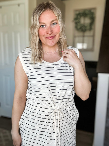 PREORDER Camillia Stripe Tie Dress