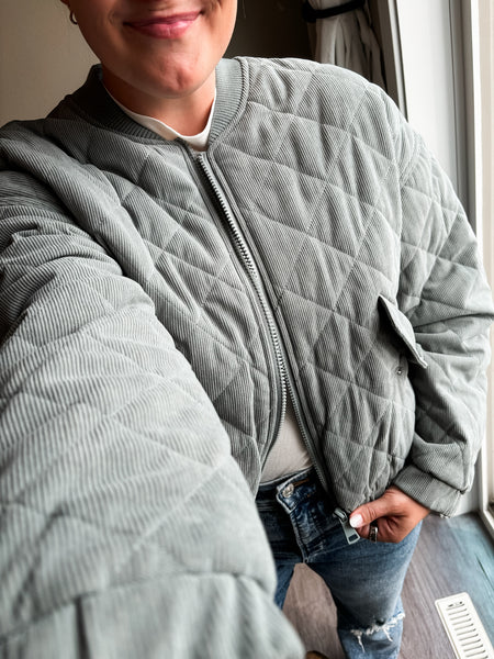 Vinny Corduroy Bomber Jacket