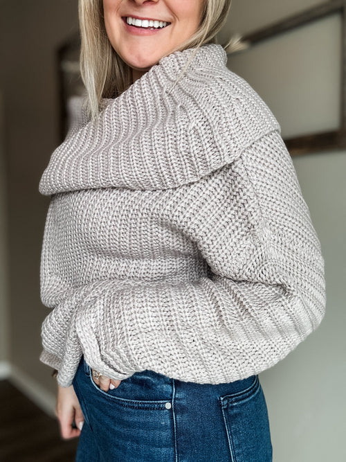 Andrea Foldover Sweater