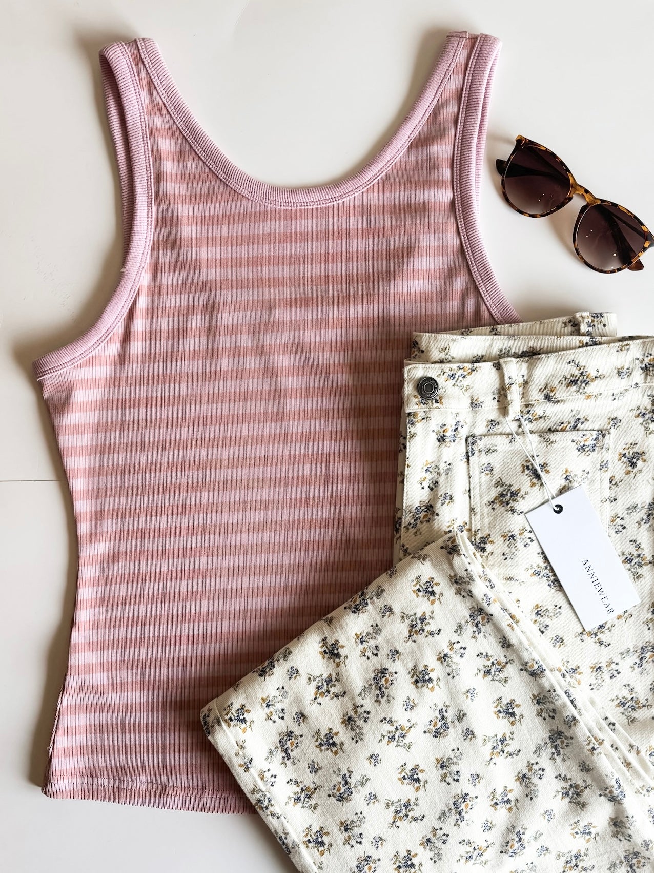 Hallee Striped Tank - SIZE MEDIUM