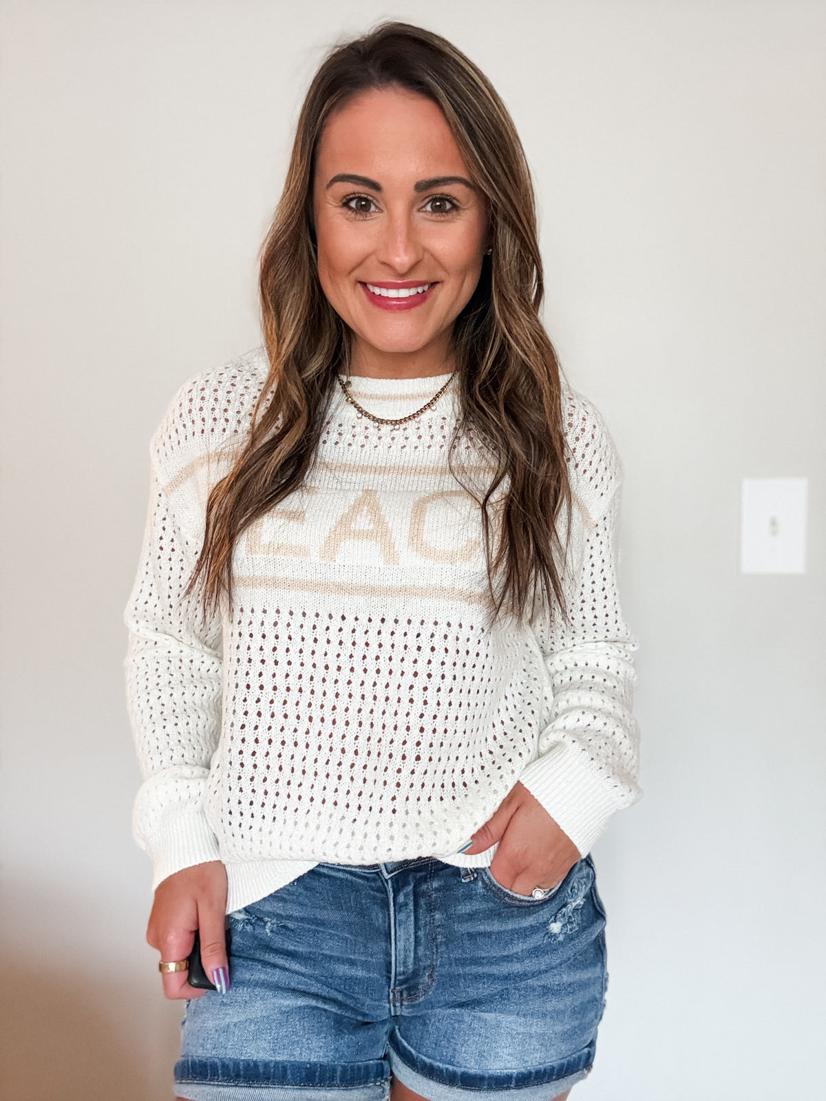 Barefoot Beach Dolman Sweater - SIZE SMALL