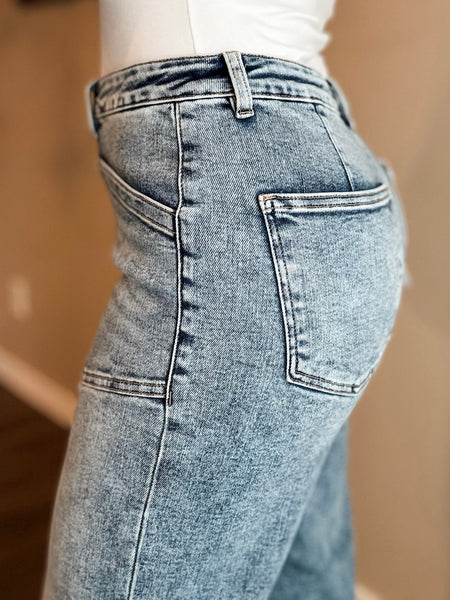 Frankie Slouchy Patch Pocket Jeans