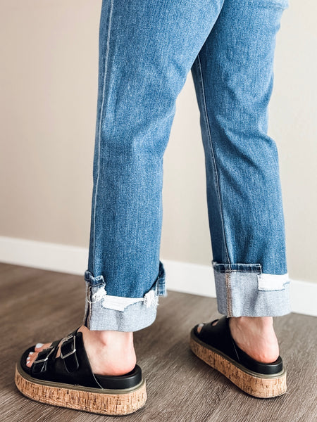 Andie High Rise Cuffed Jeans