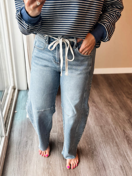 Olson Barrel Drawstring Denim