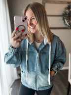 Lindie Mineral Wash Hoodie Jacket