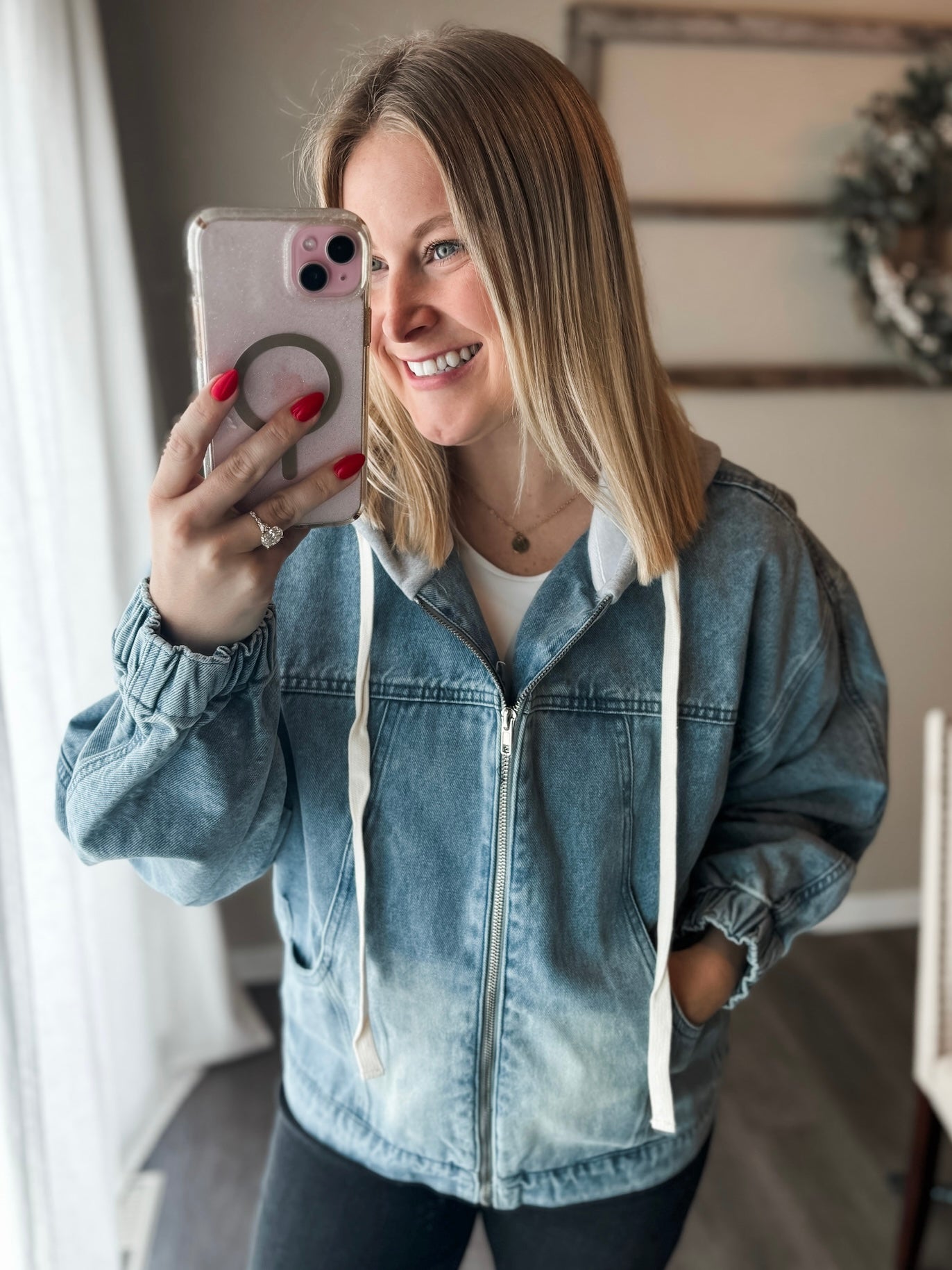 Lindie Mineral Wash Hoodie Jacket