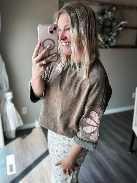 PREORDER Maple Oversized Patchwork Top