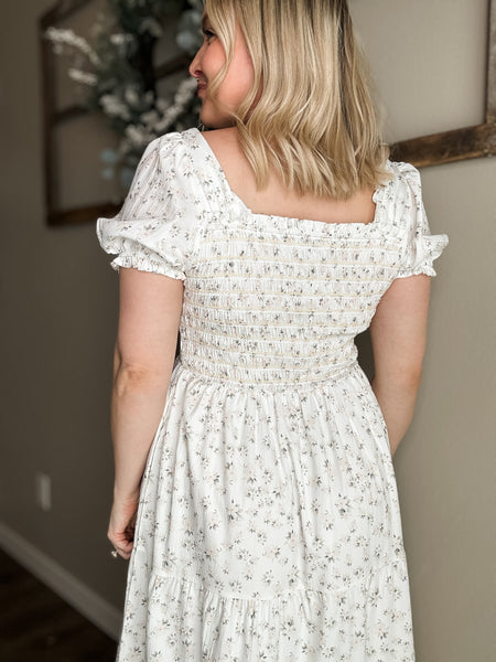 Blythe Dainty Floral Maxi Dress - SIZE MEDIUM