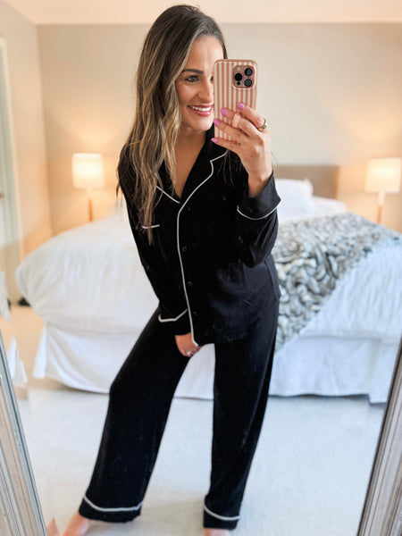 Laila Pajama Set - Black