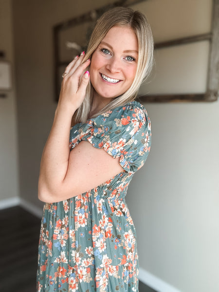 Jessamy Smocked Floral Dress