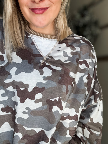 Ashlyn Camo Pullover