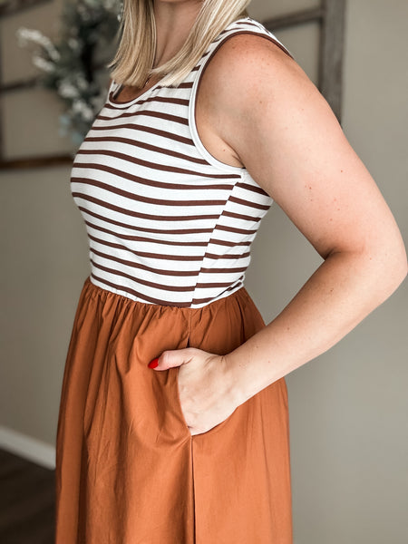 PREORDER Esti Striped Top Dress