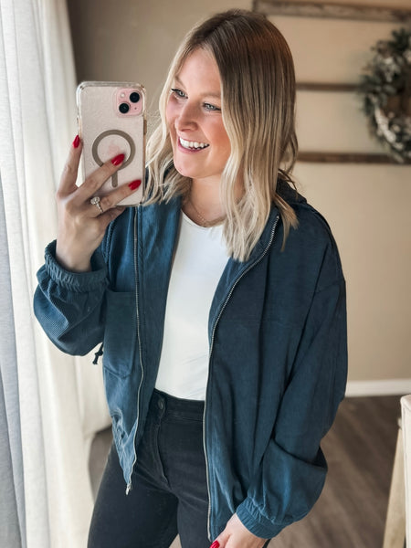 PREORDER Tenny Ribbed Zip Jacket