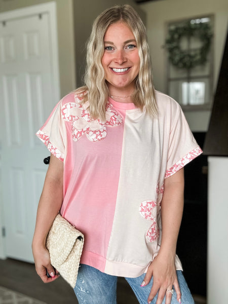 PREORDER Marlie Flower Patch Top