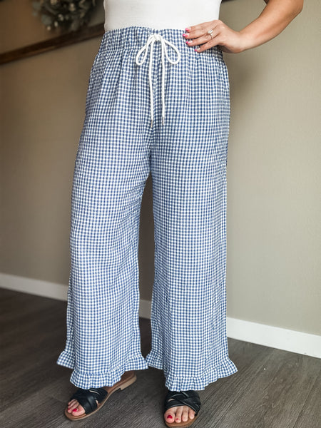 Pippie Gingham Ruffle Pants