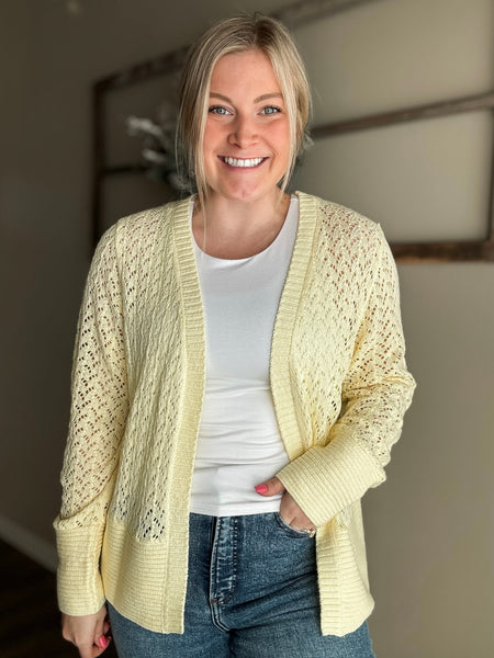 PREORDER Buttercup Bloom Knit Cardigan