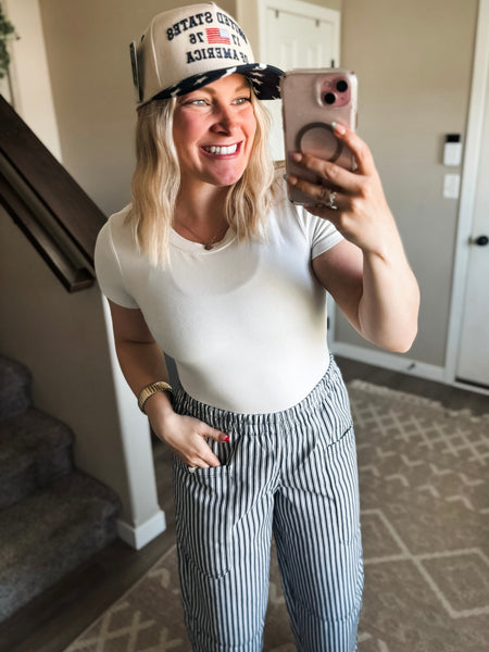 Tully Stripe Wide Leg Pants