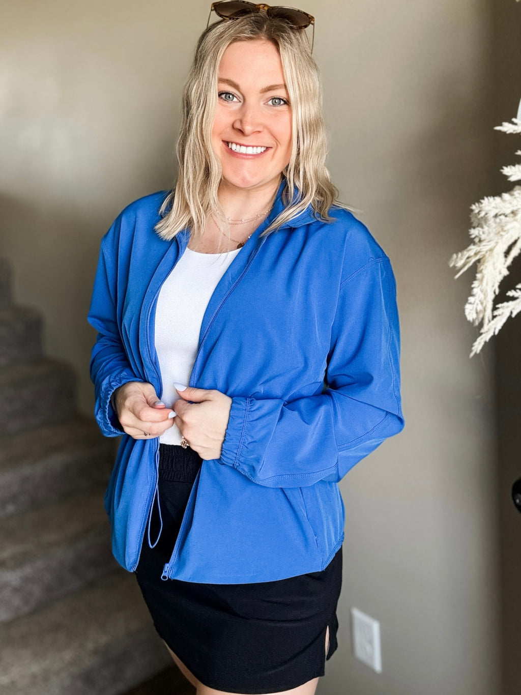 Navyn Cinch Peplum Jacket