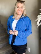 Navyn Cinch Peplum Jacket