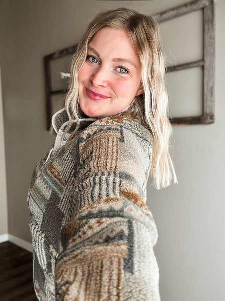 PREORDER Taos Aztec Sherpa Pullover