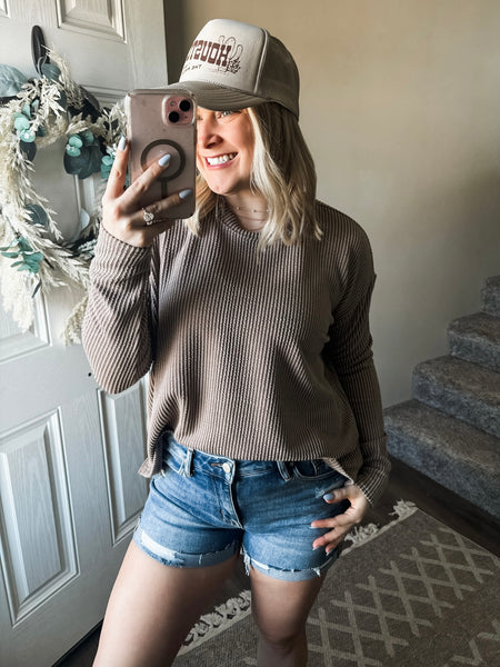Brexley Mid Rise Cuffed Shorts