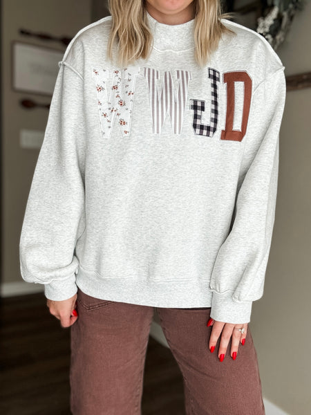 PREORDER WWJD Mock Neck Sweatshirt