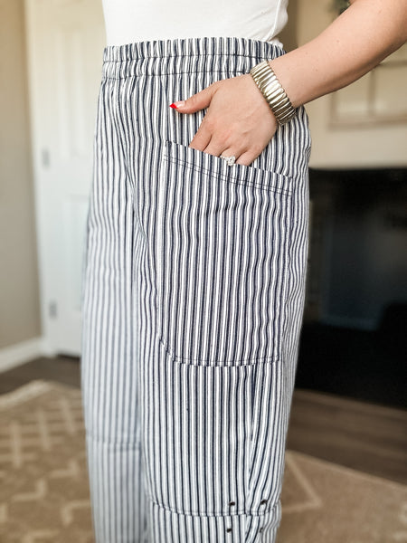 Tully Stripe Wide Leg Pants