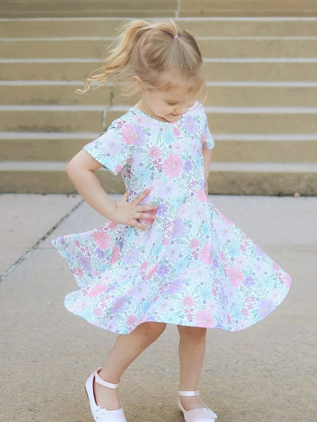 Little Wildflower Twirl Dress