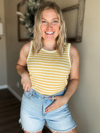 Hallee Striped Tank - SIZE MEDIUM