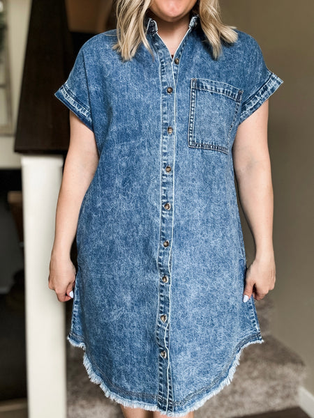 Jolene Denim Shirt Dress