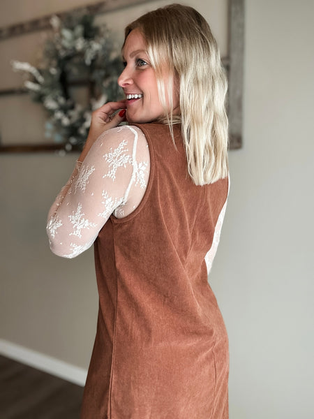 PREORDER Laredo Corduroy Stitch Dress