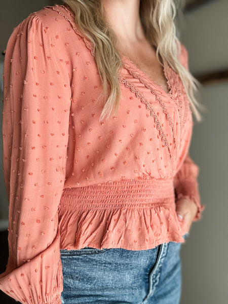 Preslie Swiss Dot Top