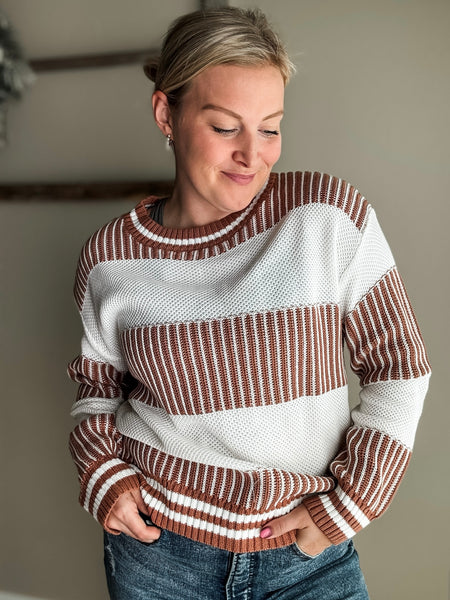 Clarke Two Tone Stripe Sweater