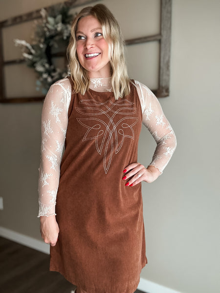 PREORDER Laredo Corduroy Stitch Dress