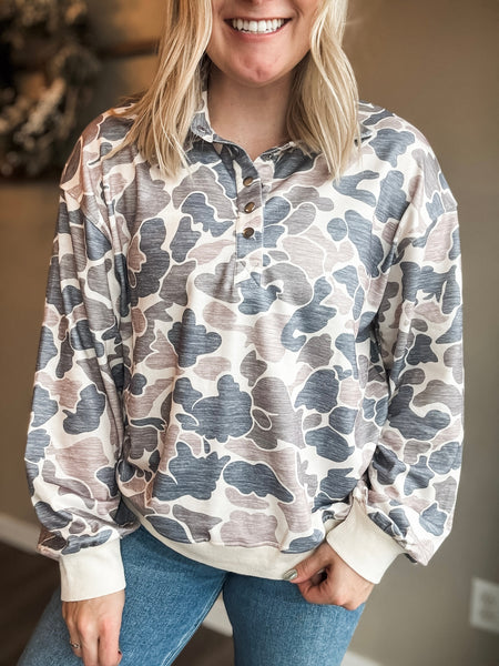 PREORDER Bram Camo Pullover