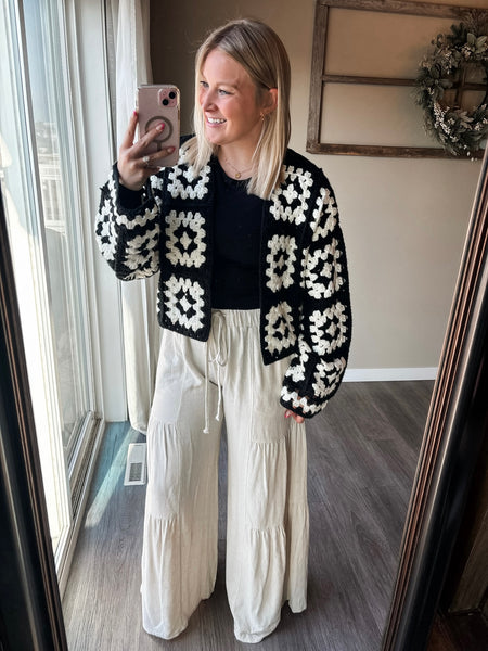 Romilly Tiered Palazzo Pant - Natural