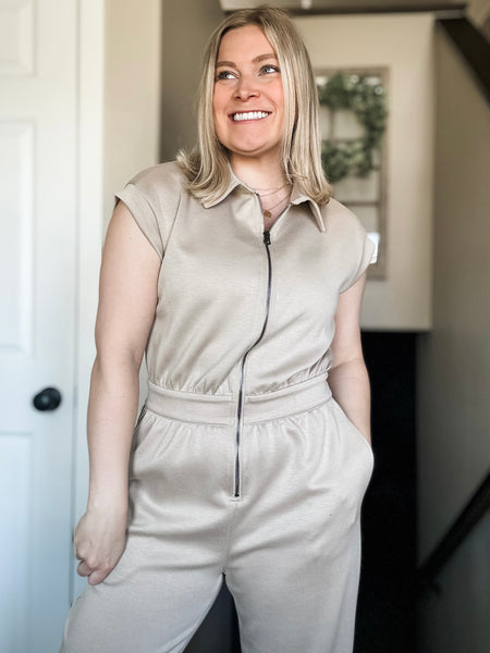 PREORDER Everlee Collared Jumpsuit