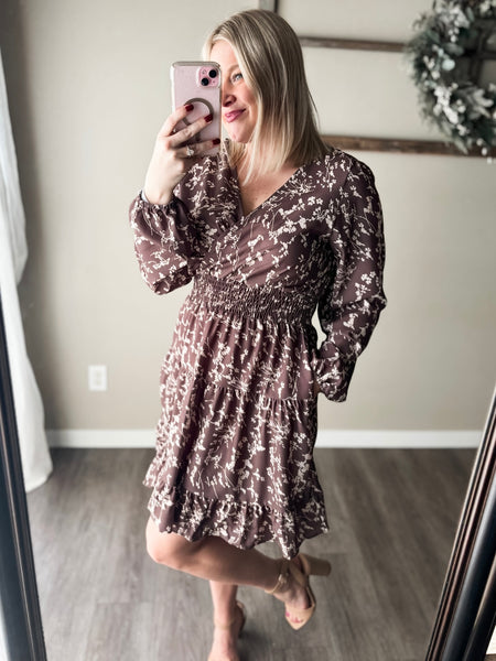 Taliah Tiered Floral Dress