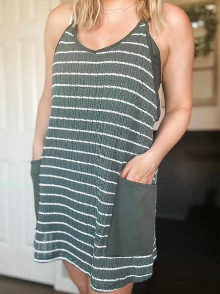 Kylan Crochet Dress - Green - SIZE SMALL