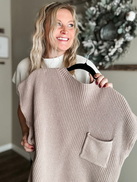 Sloane Sleeveless Knit Top - Light Mocha