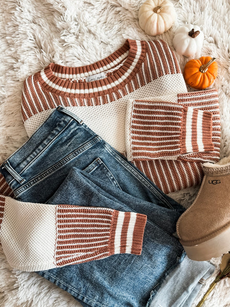 Clarke Two Tone Stripe Sweater