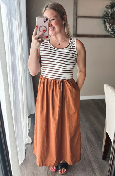 PREORDER Esti Striped Top Dress