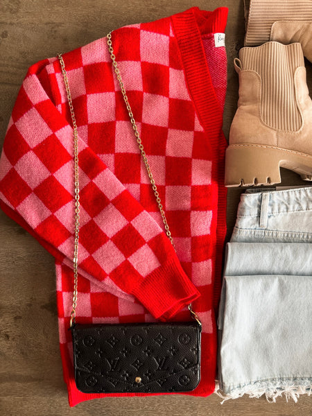 PREORDER Rumi Checker Cardigan