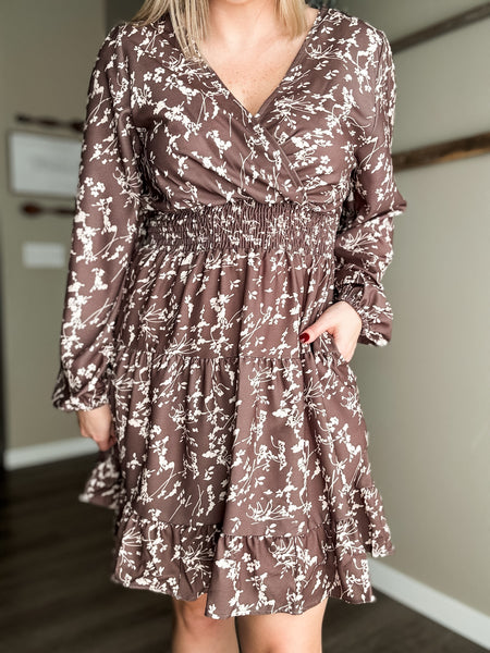 Taliah Tiered Floral Dress