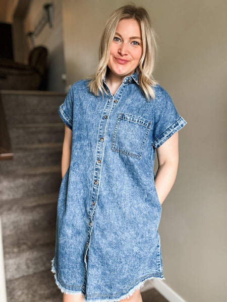 Jolene Denim Shirt Dress