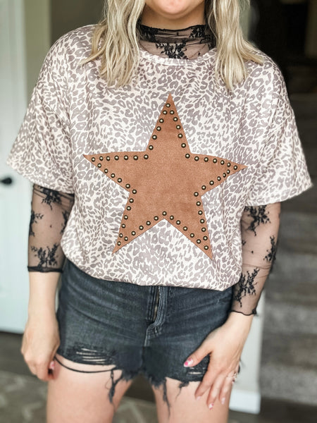 PREORDER Out West Studded Star Tee