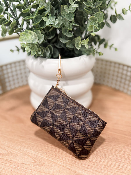Kiva Keychain Wallet - Brown