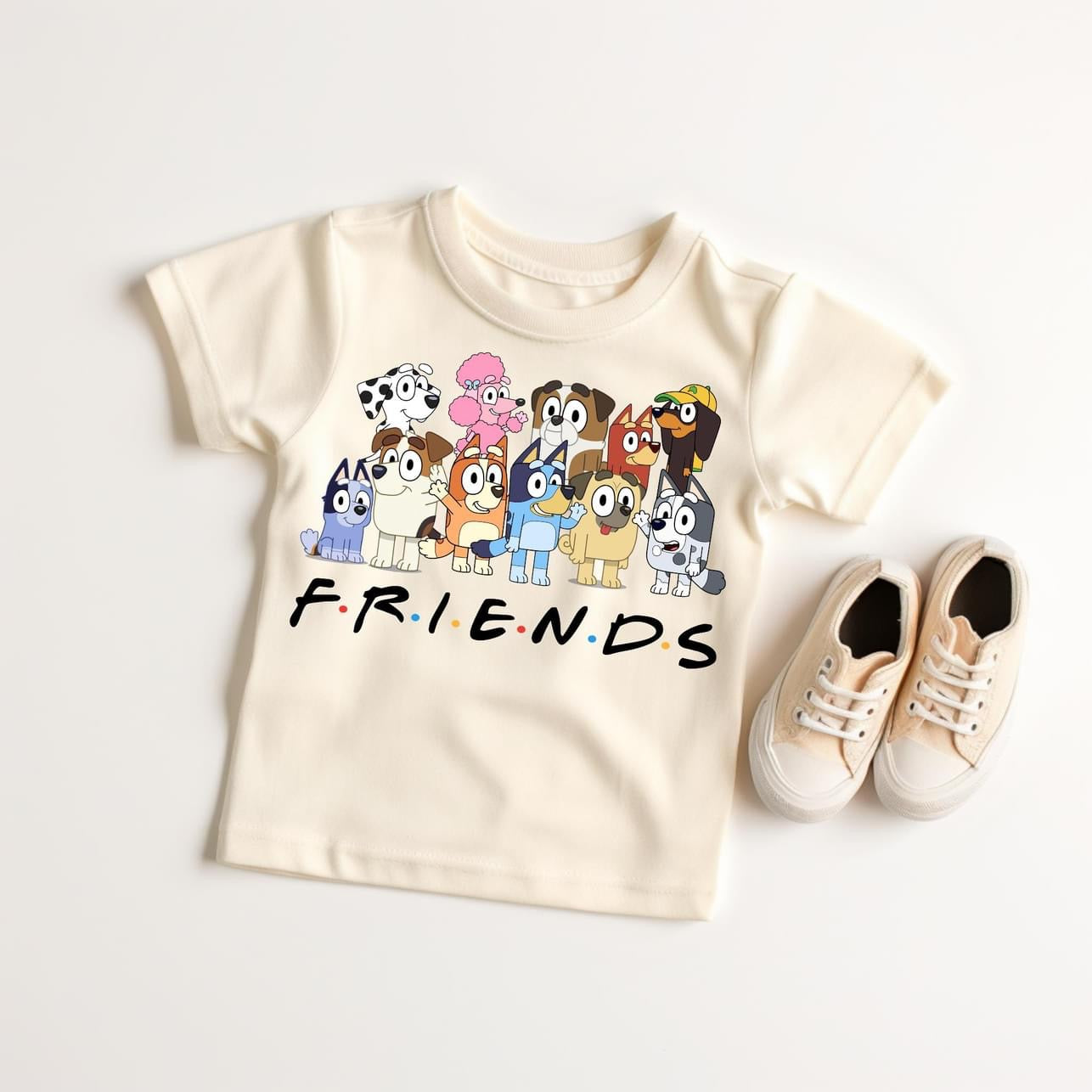 Bluey Friends Graphic Tee - SIZE 18M