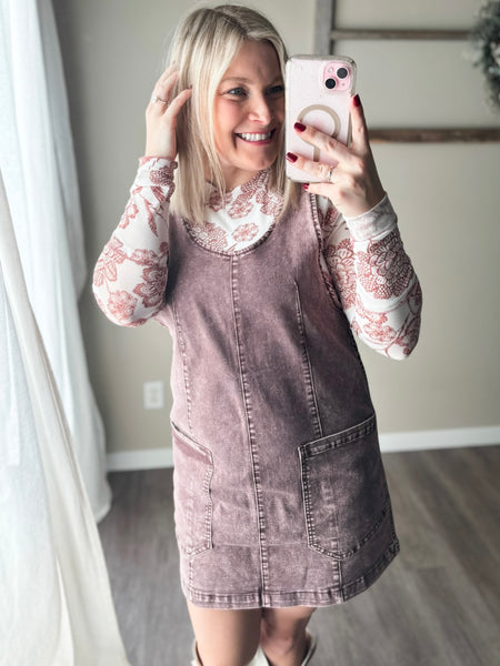 PREORDER Anya Denim Overall Dress